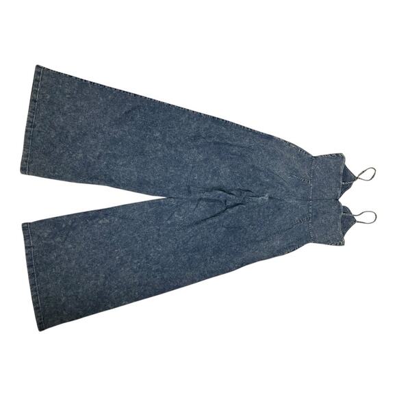 Azoe Chambray Jumpsuit Romper Playsuit Denim Look Soft Comfy Boho Western S - Picture 5 of 7